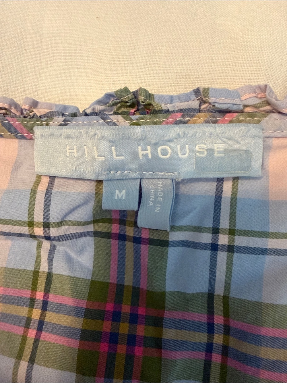 Pink & Blue Plaid Button-Front Midi Dress - Picture 7 of 8